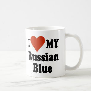 Ik hou van mijn Russische blauwe kat-koopwaar Koffiemok