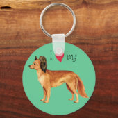 Ik hou van mijn Russische Speelgoed Sleutelhanger (Voorkant)