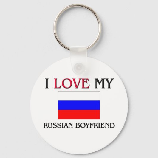 Ik hou van mijn Russische vriend Sleutelhanger (Voorkant)