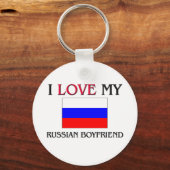 Ik hou van mijn Russische vriend Sleutelhanger (Voorkant)