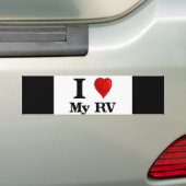 Ik hou van mijn RV Bumpersticker (Op auto)