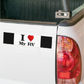 Ik hou van mijn RV Bumpersticker (Op Truck)
