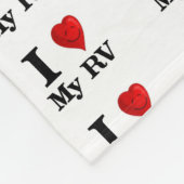 Ik hou van mijn RV Fleece Deken (Hoek)