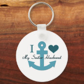 Ik hou van mijn Sailor Husband Sleutelhanger (Voorkant)