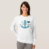Ik hou van mijn Sailor Husband T-shirt (Voorkant volledig)