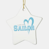 Ik hou van mijn Sailor Keramisch Ornament (Links)