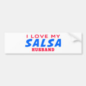 Ik hou van mijn Salsa Husband Bumpersticker (Voorkant)