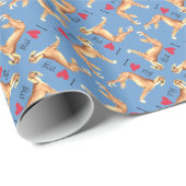 Ik hou van mijn Saluki Cadeaupapier (Rol Hoek)