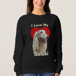 Ik hou van mijn Saluki-hondje Trui