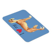 Ik hou van mijn Saluki Magneet (Rechterzijde)