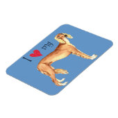 Ik hou van mijn Saluki Magneet (Linkerzijde)