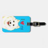 Ik hou van mijn Samoyed Bagagelabel (Voorkant horizontaal)