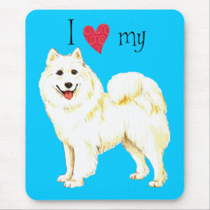 Ik hou van mijn Samoyed Muismat