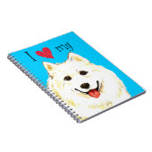 Ik hou van mijn Samoyed Notitieboek (Rechterzijde)