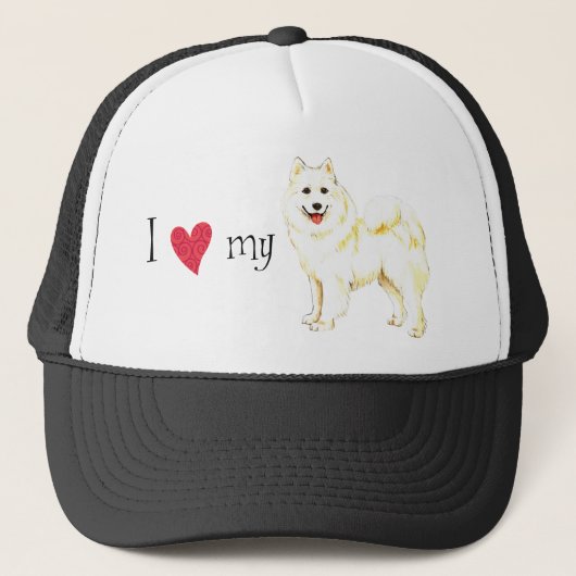 Ik hou van mijn Samoyed Trucker Pet (Voorkant)