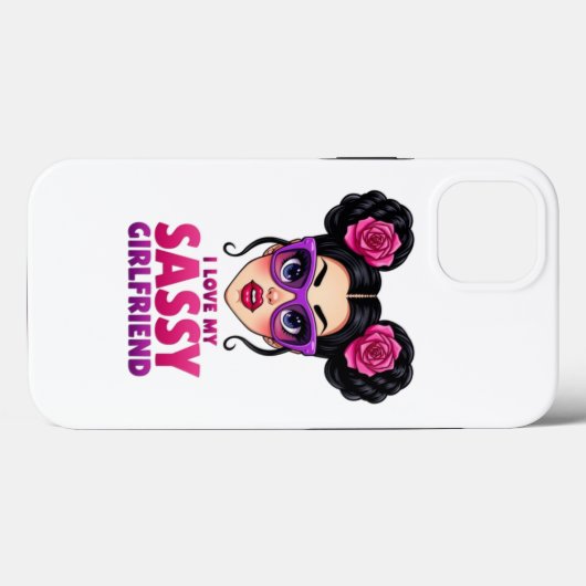 Ik hou van mijn sassy Vriendin telefoon case ontwe (Achterkant (horizontaal))