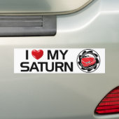 Ik hou van mijn Saturnus SCCNA-Bumpersticker Bumpersticker (Op auto)