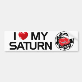 Ik hou van mijn Saturnus SCCNA-Bumpersticker Bumpersticker