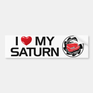 Ik hou van mijn Saturnus SCCNA-Bumpersticker Bumpersticker