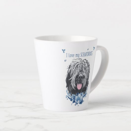 Ik hou van mijn Schapendo Coffee Mok Canvas tas P (Rechterhoek)