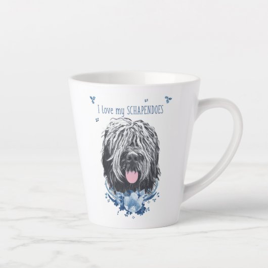 Ik hou van mijn Schapendo Coffee Mok Canvas tas P (Rechts)