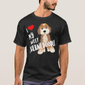 Ik hou van mijn schat Darling Bernedole Dog Funny  T-shirt (Voorkant)