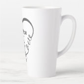 Ik hou van mijn schat • Jij = ♥ Latte Mok (Rechts)