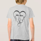 Ik hou van mijn schat • Jij = ♥ Tri-Blend Shirt (Achterkant)