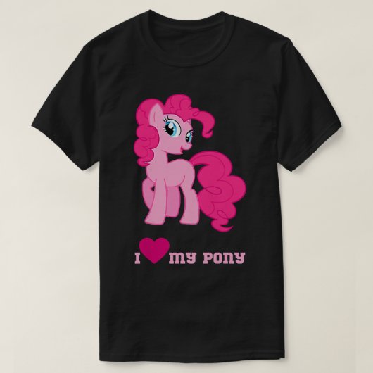 Ik hou van mijn schattige kleine pony Fantasy pet  T-shirt (Design voorkant)