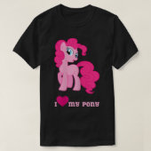 Ik hou van mijn schattige kleine pony Fantasy pet T-shirt (Design voorkant)