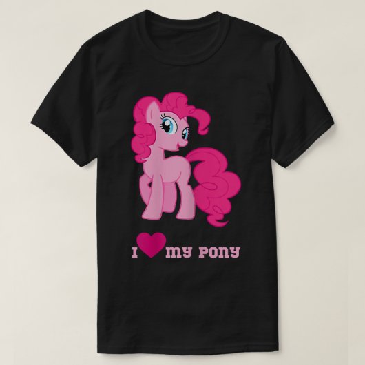 Ik hou van mijn schattige kleine pony Fantasy pet T-shirt (Design voorkant)