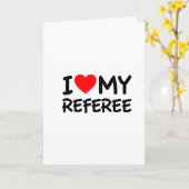 Ik hou van mijn scheidsrechter kaart (Gele Bloem)