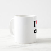 Ik hou van mijn scheikundige koffiemok (Voorkant links)