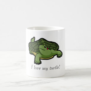 Ik hou van mijn schildpad koffiemok