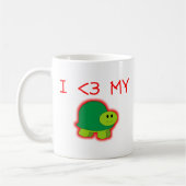 Ik hou van mijn schildpad koffiemok (Links)