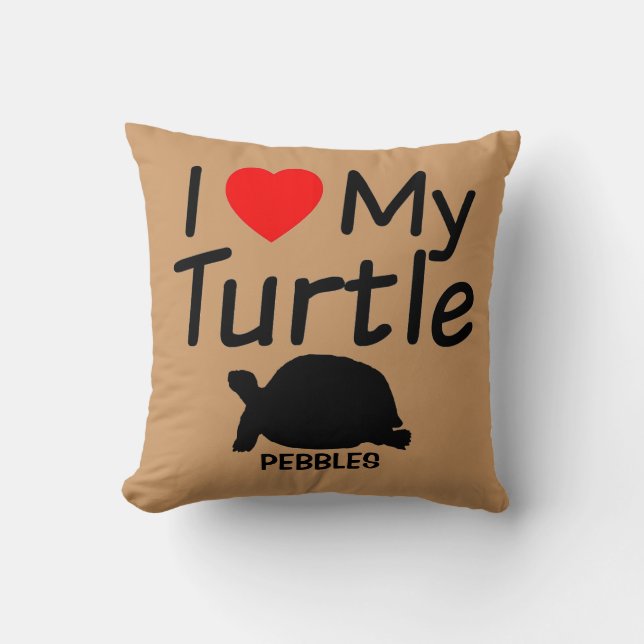 Ik hou van mijn schildpad kussen (Voorkant)