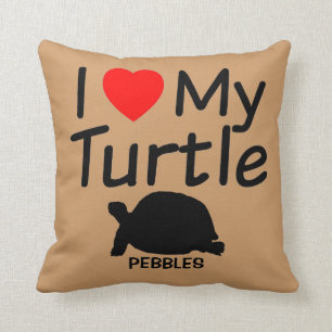 Ik hou van mijn schildpad kussen