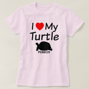 Ik hou van mijn schildpad t-shirt