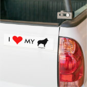 Ik hou van mijn Schipperke Bumpersticker 2 (Op Truck)