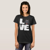 Ik hou van mijn Schipperke Dog T-shirt (Voorkant volledig)
