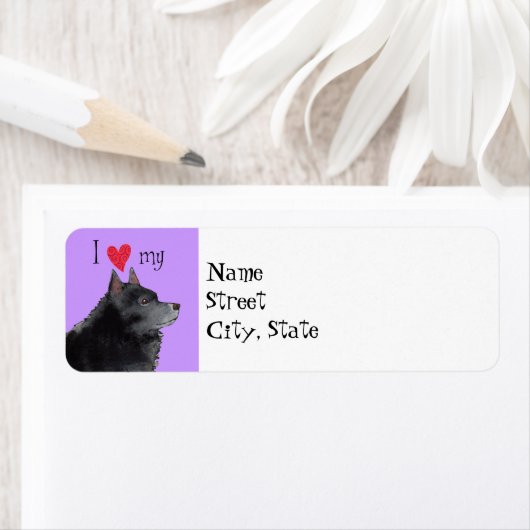 Ik hou van mijn Schipperke Etiket (Insitu)