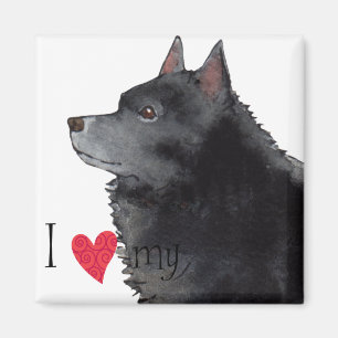 Ik hou van mijn Schipperke Magneet