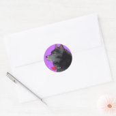 Ik hou van mijn Schipperke Ronde Sticker (Envelop)