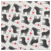 Ik hou van mijn Schipperke Stof (Swatch)