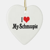 Ik hou van mijn Schmoopie-ornament Keramisch Ornament (Rechts)