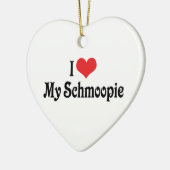 Ik hou van mijn Schmoopie-ornament Keramisch Ornament (Links)