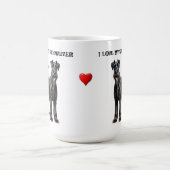 Ik hou van mijn Schnauzer Koffiemok (Center)