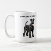 Ik hou van mijn Schnauzer Koffiemok (Links)