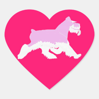 Ik hou van mijn Schnauzer -Sticker Hart Sticker