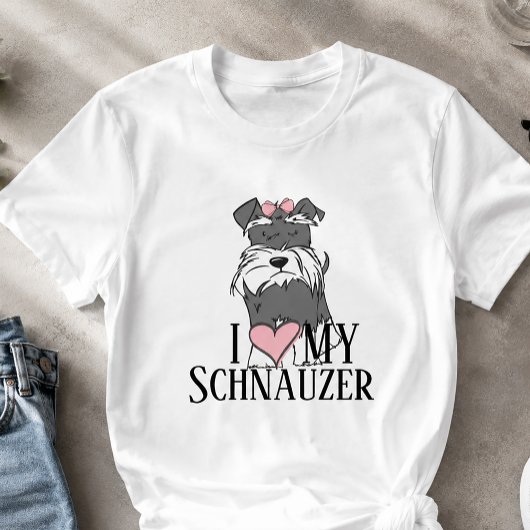 Ik hou van mijn Schnauzer T-shirt